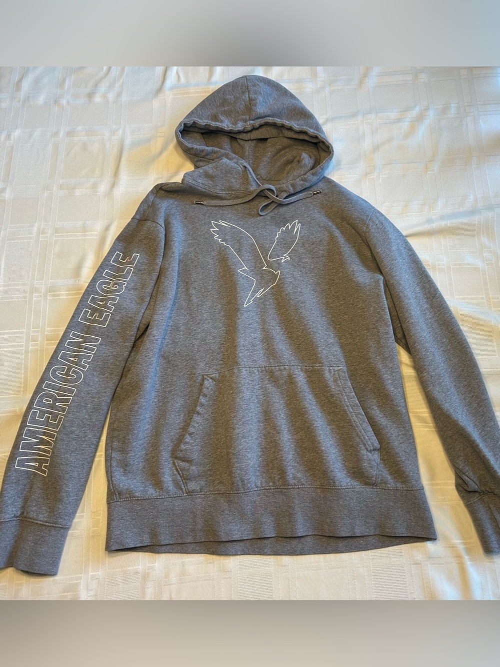 American Eagle Super Soft Gray Hoodie Men’s Size Large L